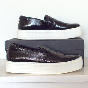 Kenneth Cole New York Patent Leather Slip-On Sneakers - Size 7.5